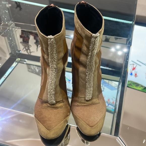 Just Cavalli Ankle Boots Fur Leather - Picture 6 of 12